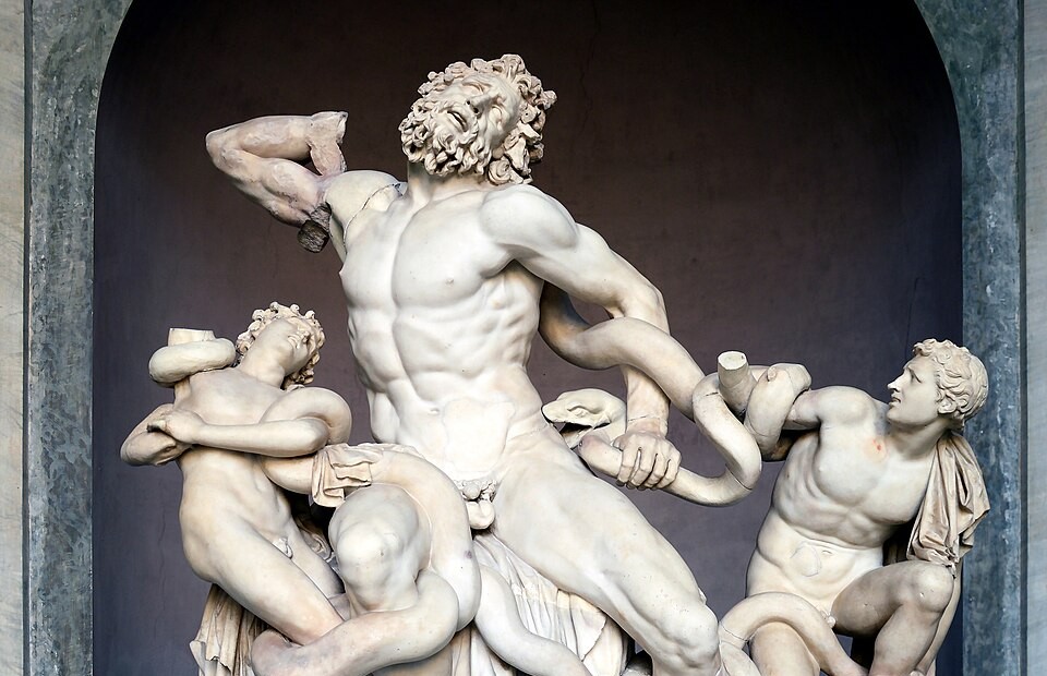 Laocoonte e i suoi figli, scultura ellenistica (Musei Vaticani)