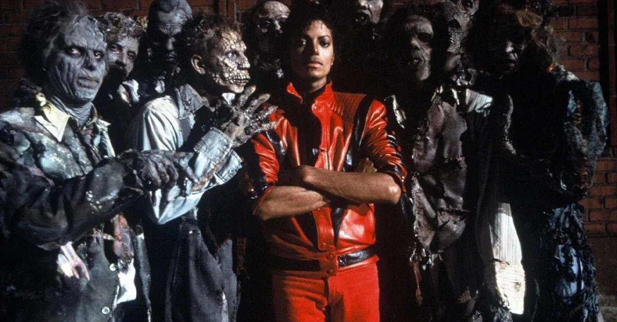 Michael Jackson nel video di Thriller, 1983